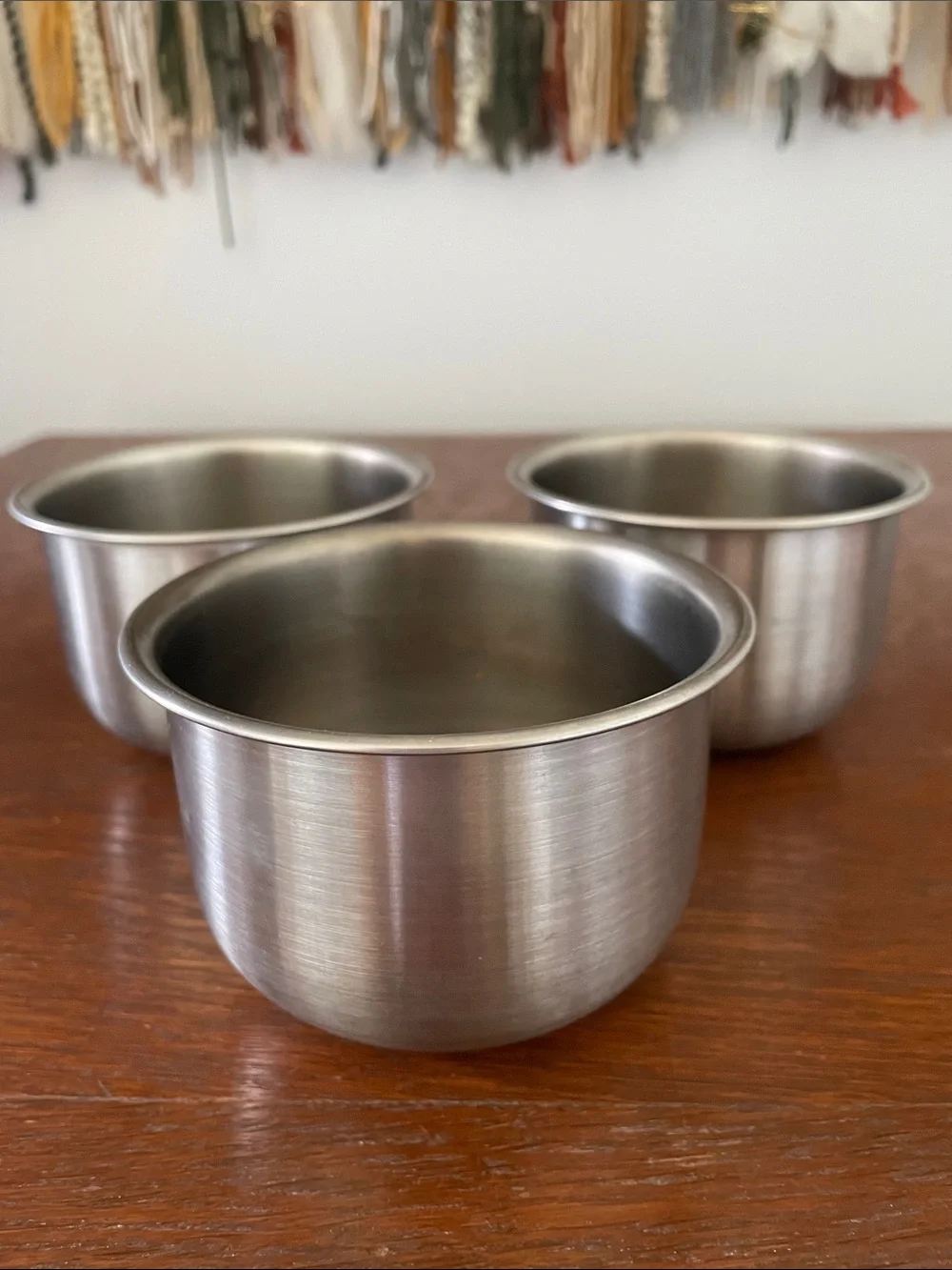 Stainless Steel Prep Cups - Set of 3